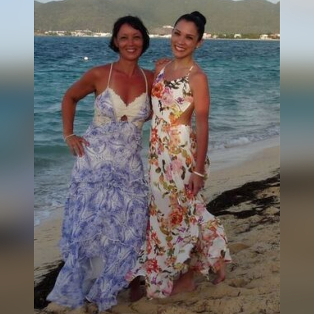 Hommage  from Los Angeles summer dress, small, flowers.